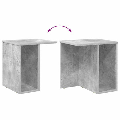 End Table 2 pcs Concrete Grey 37 x 32 x 40 cm Engineered Wood
