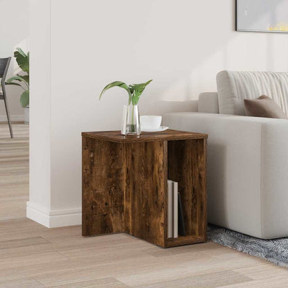 End Table Smoked Oak 37 x 32 x 40 cm Engineered Wood