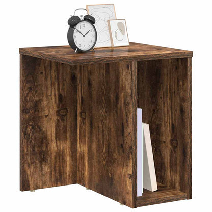 End Table Smoked Oak 37 x 32 x 40 cm Engineered Wood