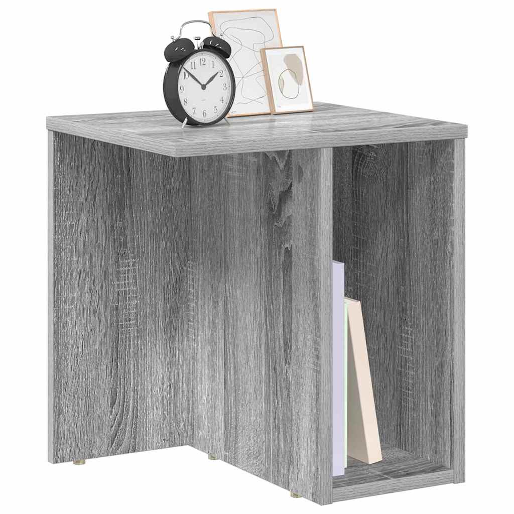 End Table 2 pcs Grey Sonoma 37 x 32 x 40 cm Engineered Wood