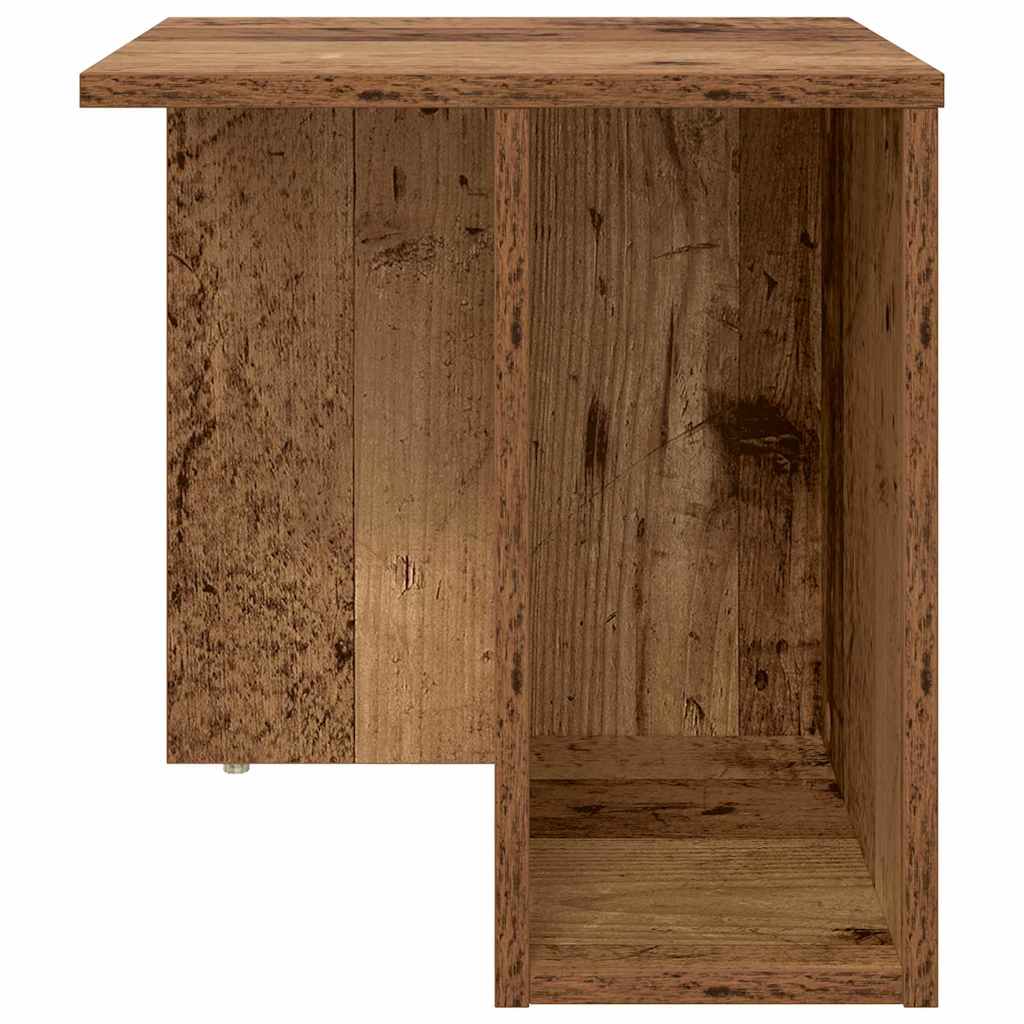End Table Old Wood 37 x 32 x 40 cm Engineered Wood