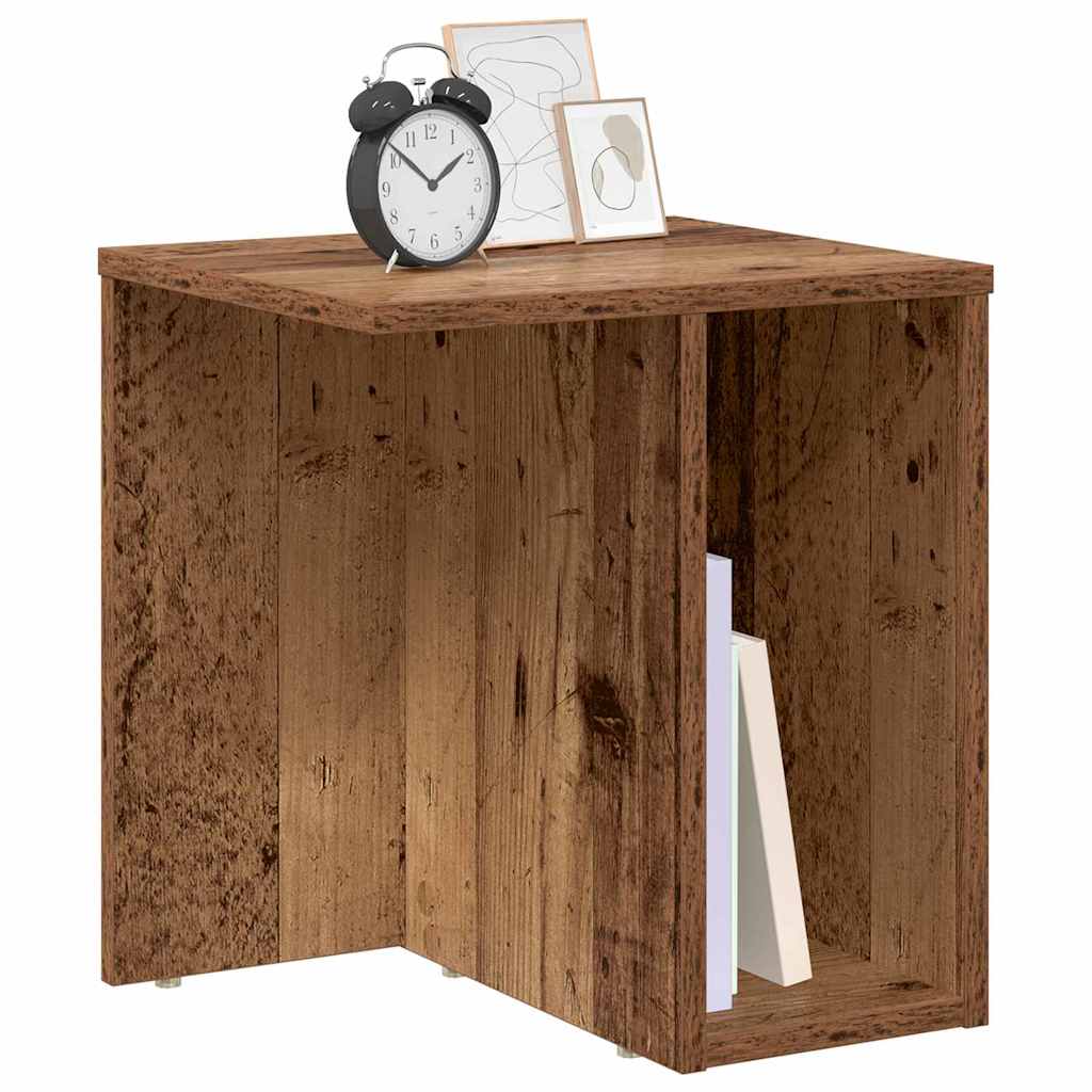 End Table Old Wood 37 x 32 x 40 cm Engineered Wood