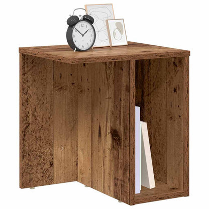 End Table Old Wood 37 x 32 x 40 cm Engineered Wood