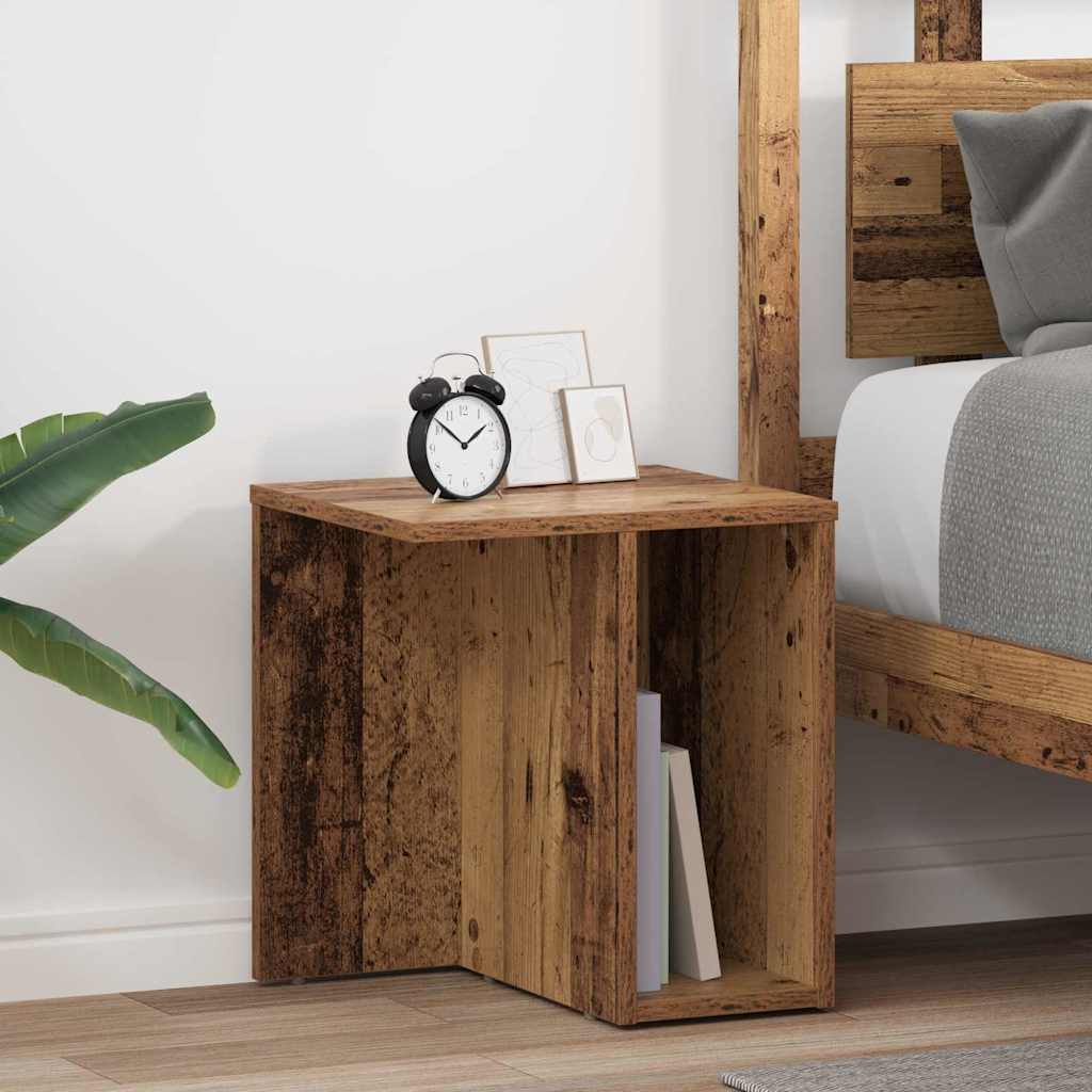 End Table 2 pcs Old Wood 37 x 32 x 40 cm Engineered Wood