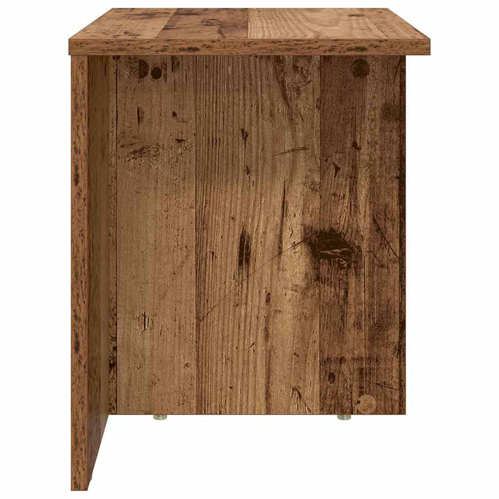End Table 2 pcs Old Wood 37 x 32 x 40 cm Engineered Wood