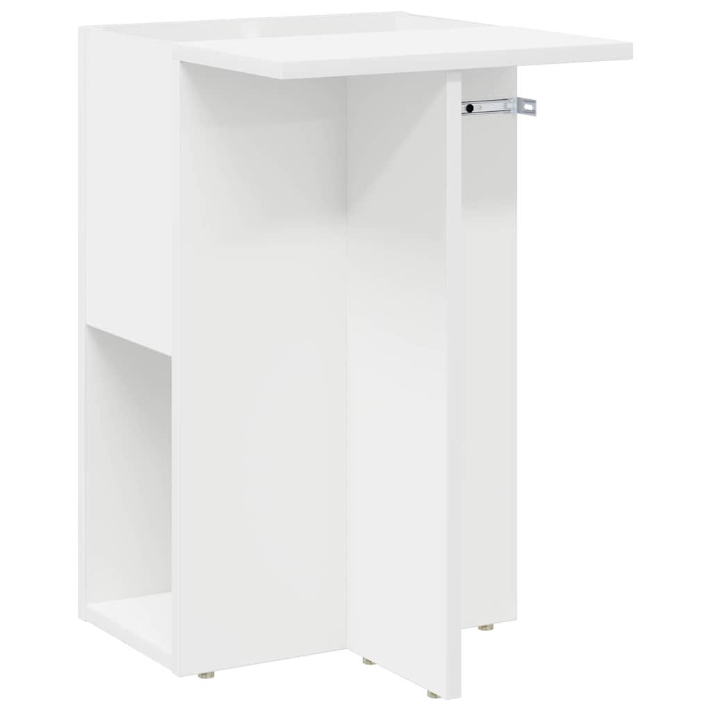 End Table White 35 x 40 x 55 cm Engineered Wood