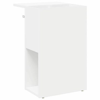 End Table White 35 x 40 x 55 cm Engineered Wood