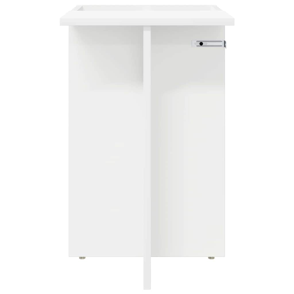 End Table White 35 x 40 x 55 cm Engineered Wood