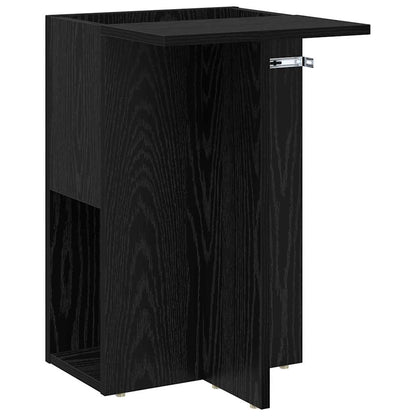 End Table Black Oak 35 x 40 x 55 cm Engineered Wood