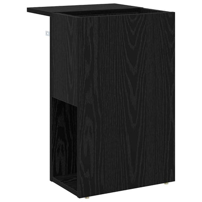 End Table Black Oak 35 x 40 x 55 cm Engineered Wood