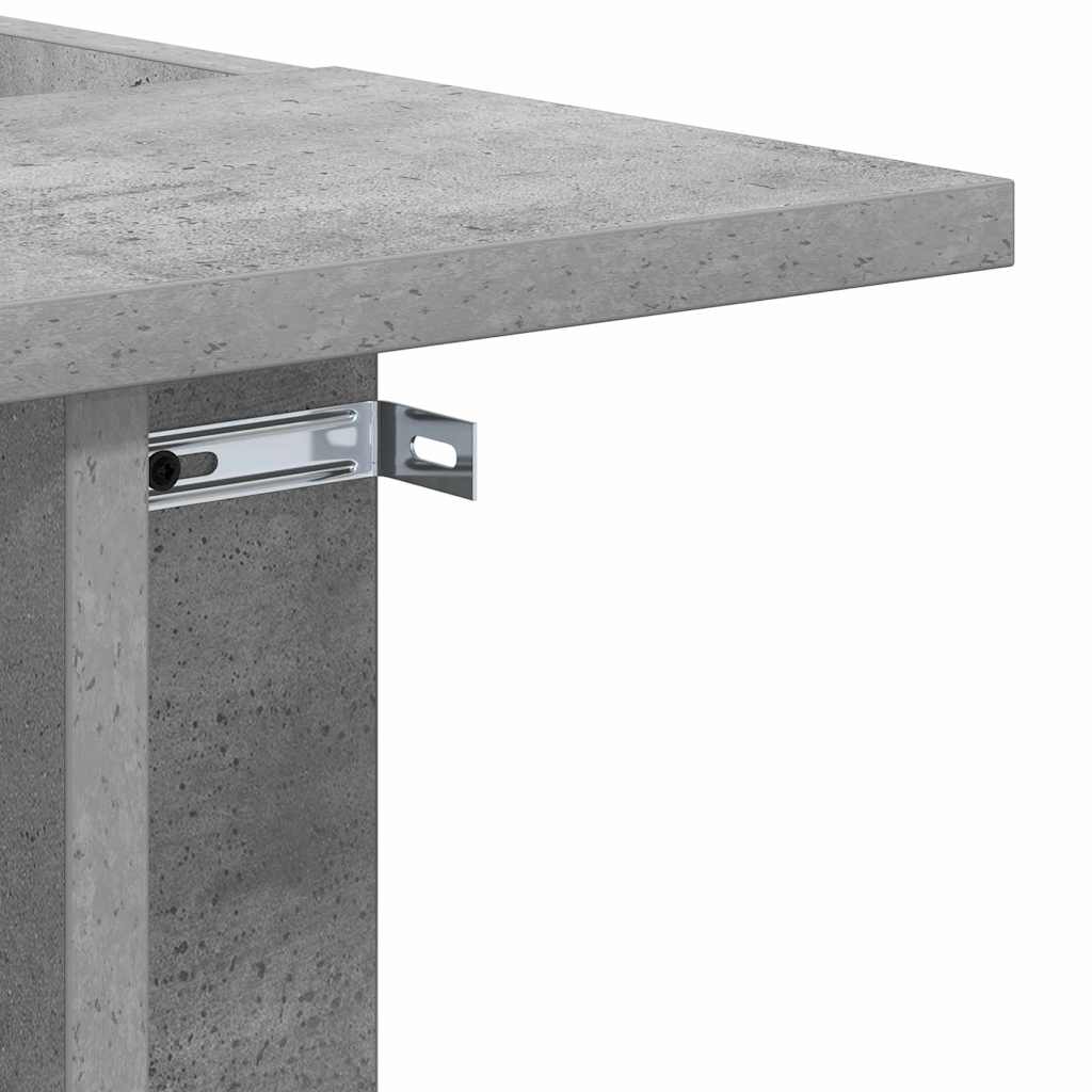 End Table Concrete Grey 35 x 40 x 55 cm Engineered Wood