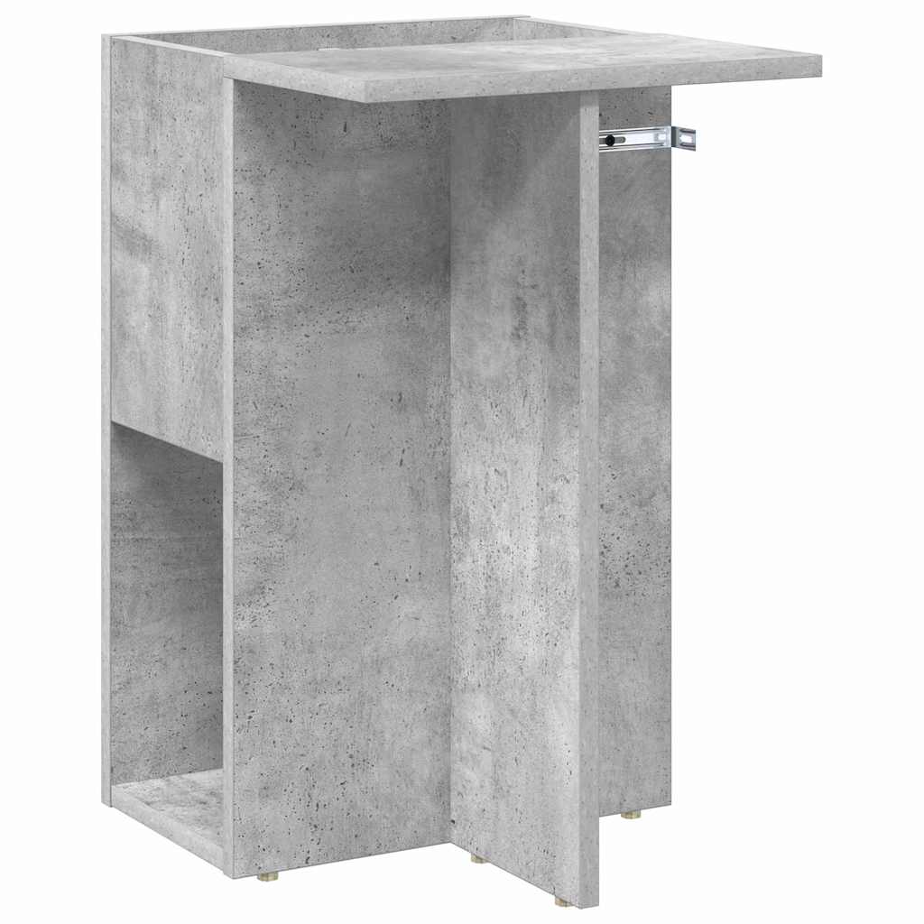 End Table Concrete Grey 35 x 40 x 55 cm Engineered Wood