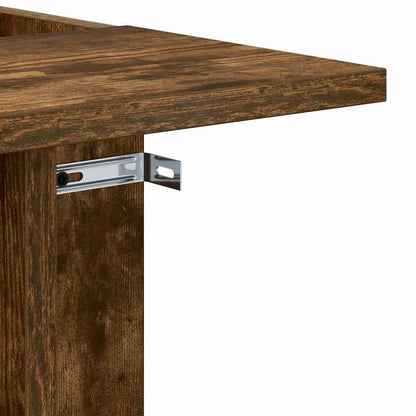 End Table Smoked Oak 35 x 40 x 55 cm Engineered Wood