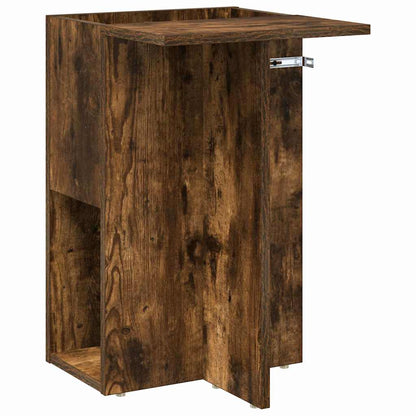 End Table Smoked Oak 35 x 40 x 55 cm Engineered Wood
