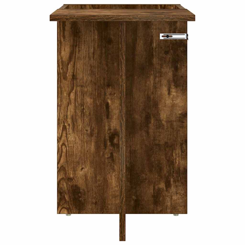End Table Smoked Oak 35 x 40 x 55 cm Engineered Wood