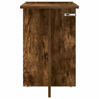 End Table Smoked Oak 35 x 40 x 55 cm Engineered Wood