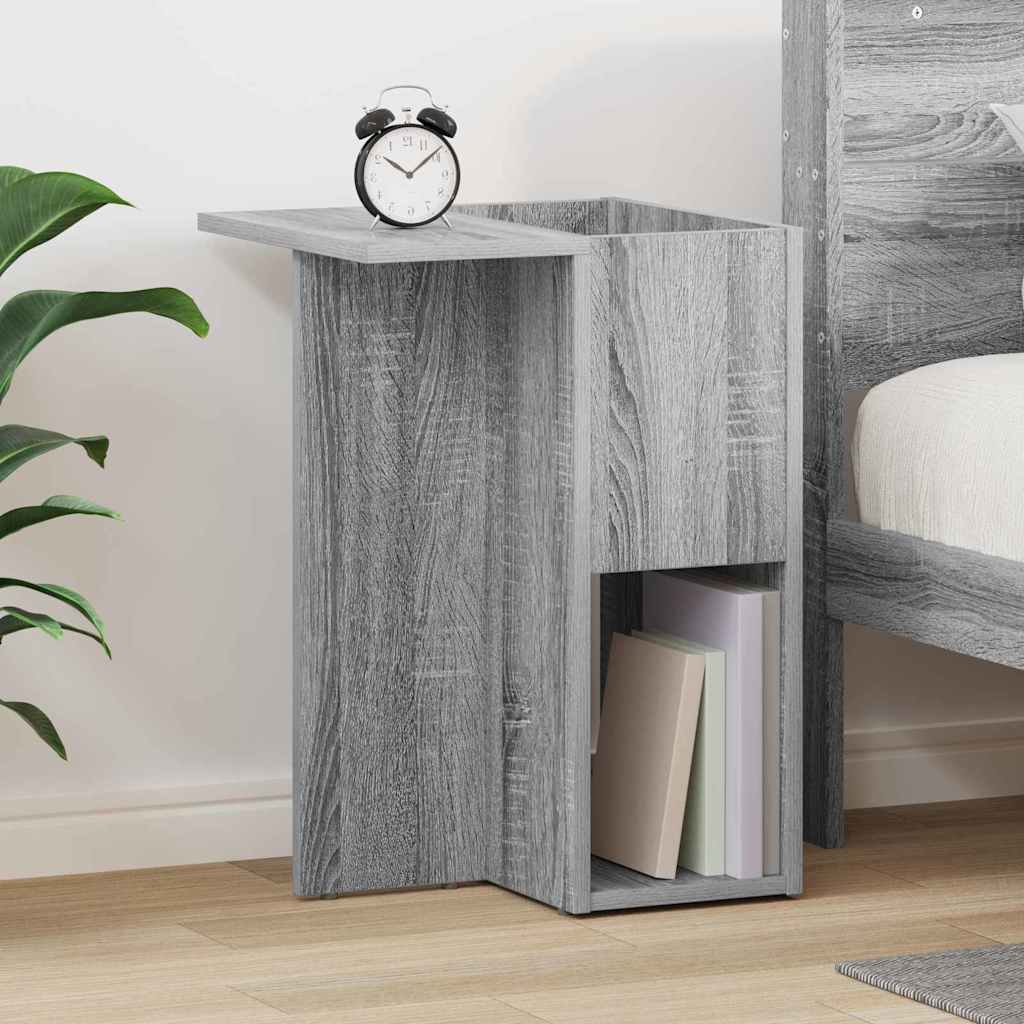 End Table Grey Sonoma 35 x 40 x 55 cm Engineered Wood