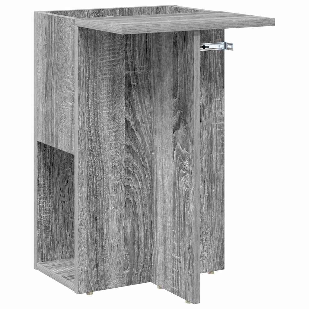 End Table Grey Sonoma 35 x 40 x 55 cm Engineered Wood