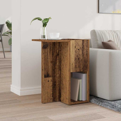 End Table Old Wood 35 x 40 x 55 cm Engineered Wood