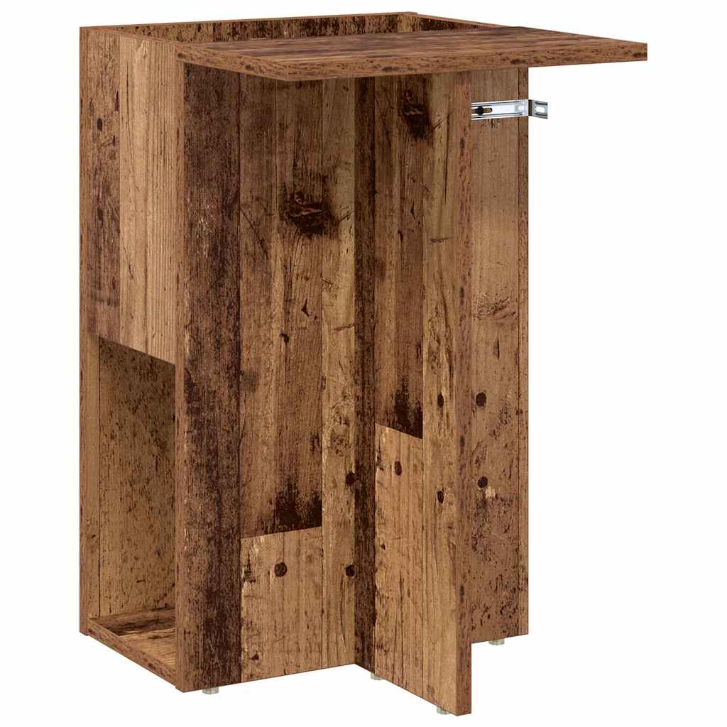 End Table Old Wood 35 x 40 x 55 cm Engineered Wood