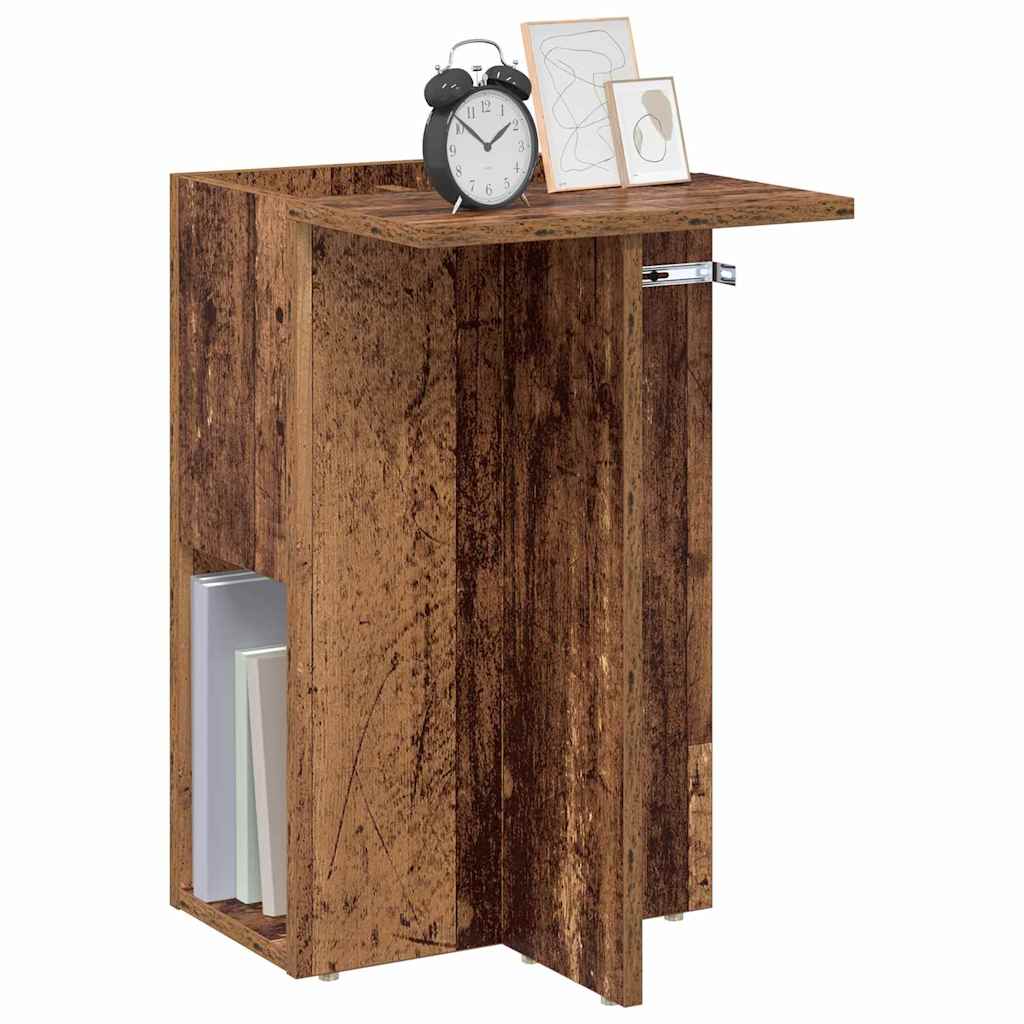 End Table Old Wood 35 x 40 x 55 cm Engineered Wood