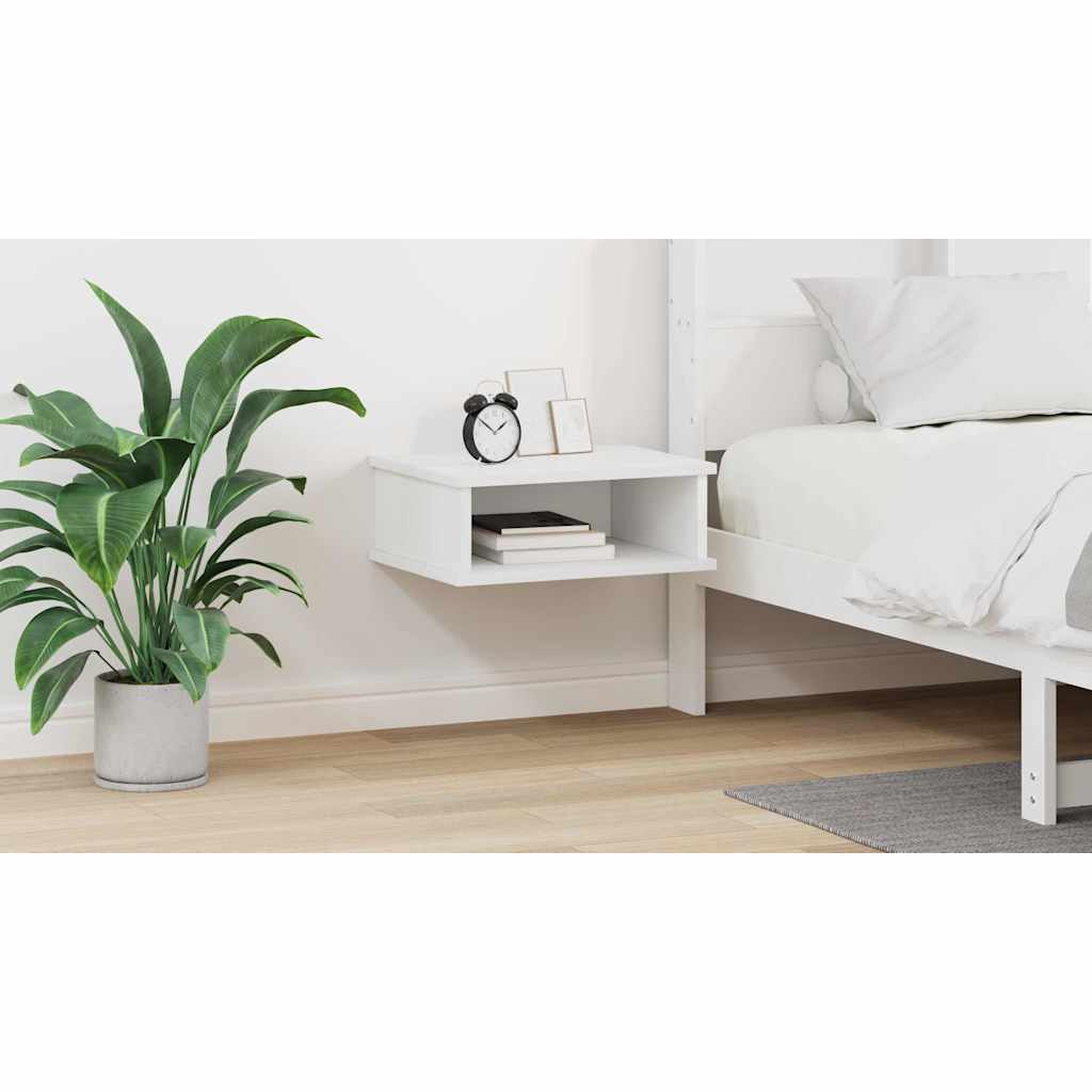 Bedside Table White 40 x 31 x 15 cm Engineered Wood