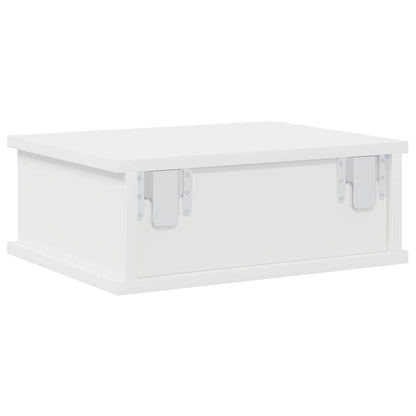 Bedside Table White 40 x 31 x 15 cm Engineered Wood