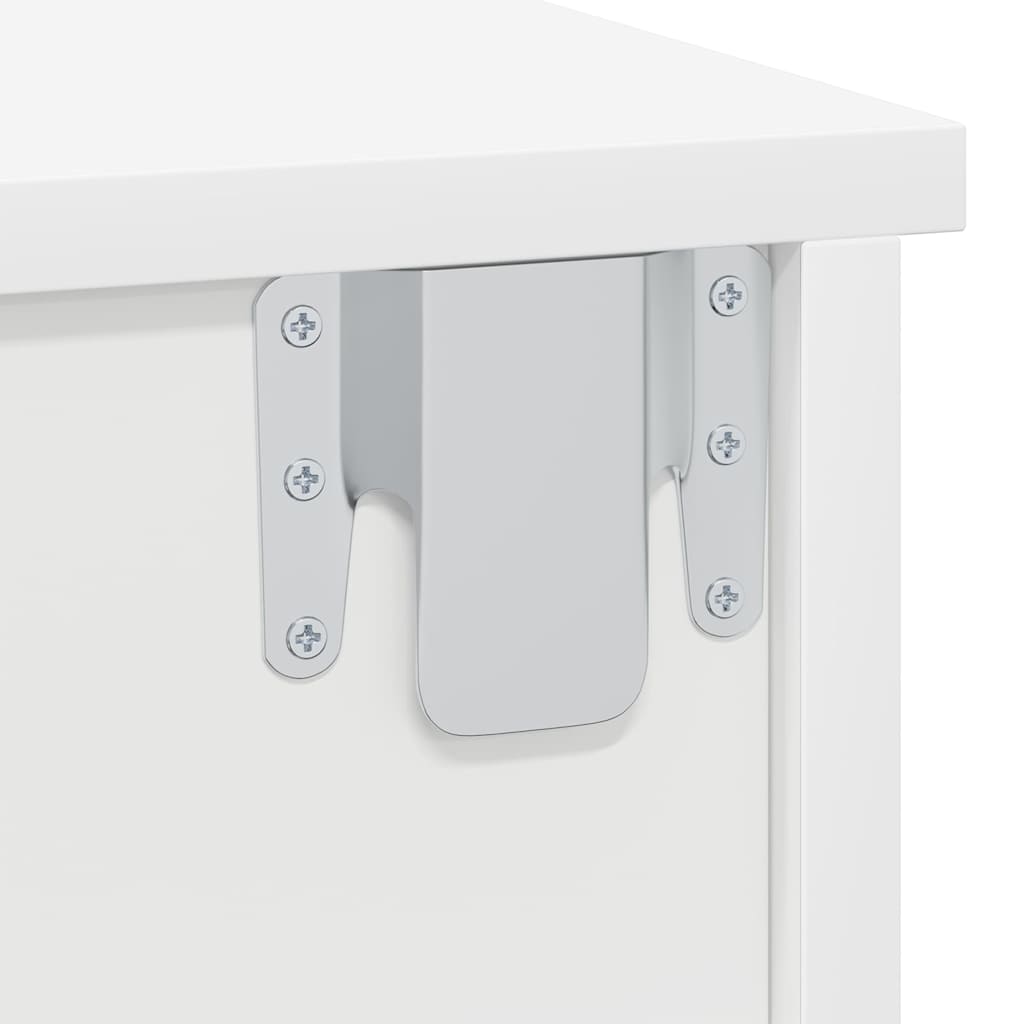 Bedside Table 2 pcs White 40 x 31 x 15 cm Engineered Wood