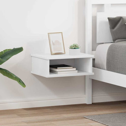 Bedside Table 2 pcs White 40 x 31 x 15 cm Engineered Wood