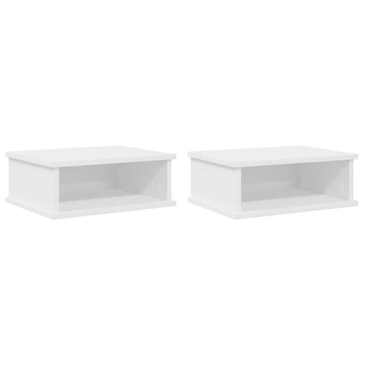 Bedside Table 2 pcs White 40 x 31 x 15 cm Engineered Wood