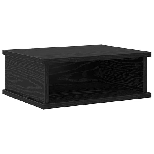 Bedside Table Black Oak 40 x 31 x 15 cm Engineered Wood