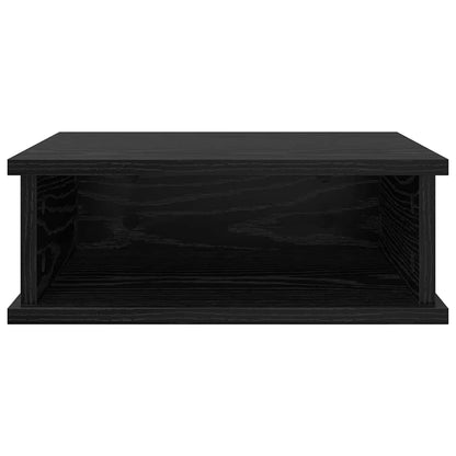 Bedside Table 2 pcs Black Oak 40 x 31 x 15 cm Engineered Wood