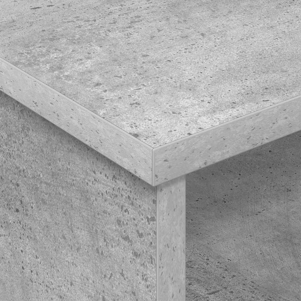 Bedside Table 2 pcs Concrete Grey 40 x 31 x 15 cm