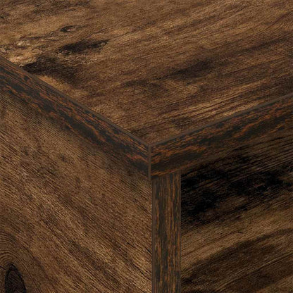 Bedside Table Smoked Oak 40 x 31 x 15 cm Engineered Wood