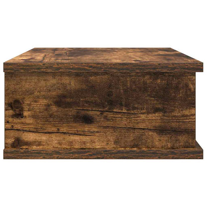 Bedside Table Smoked Oak 40 x 31 x 15 cm Engineered Wood