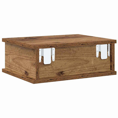 Bedside Table Old Wood 40 x 31 x 15 cm Engineered Wood