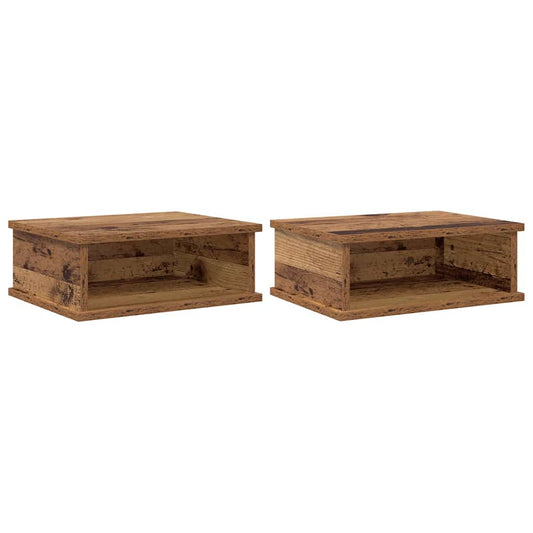 Bedside Table 2 pcs Old Wood 40 x 31 x 15 cm Engineered Wood