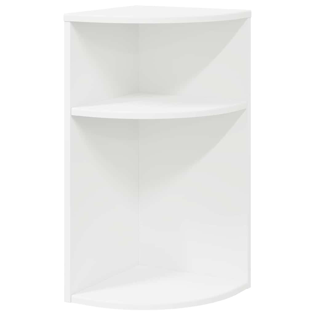 End Table White 29.6 x 29.6 x 60 cm Engineered Wood