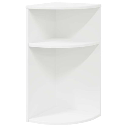 End Table White 29.6 x 29.6 x 60 cm Engineered Wood