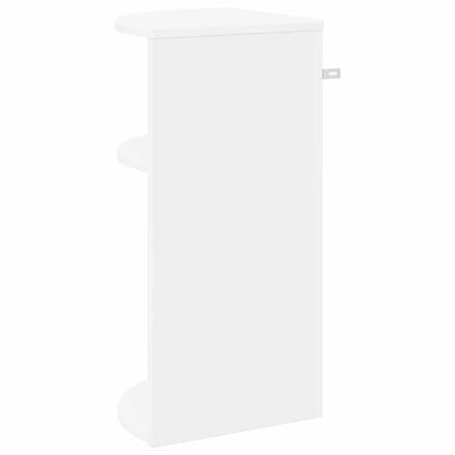 End Table White 29.6 x 29.6 x 60 cm Engineered Wood