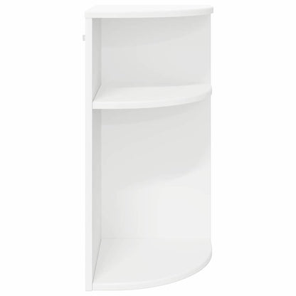 End Table White 29.6 x 29.6 x 60 cm Engineered Wood