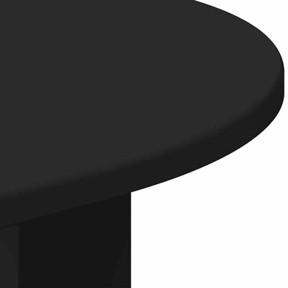 End Table Black 29.6 x 29.6 x 60 cm Engineered Wood