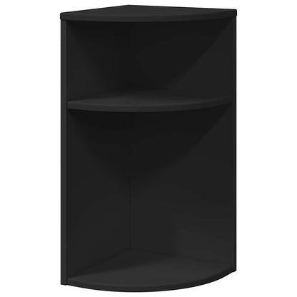 End Table Black 29.6 x 29.6 x 60 cm Engineered Wood