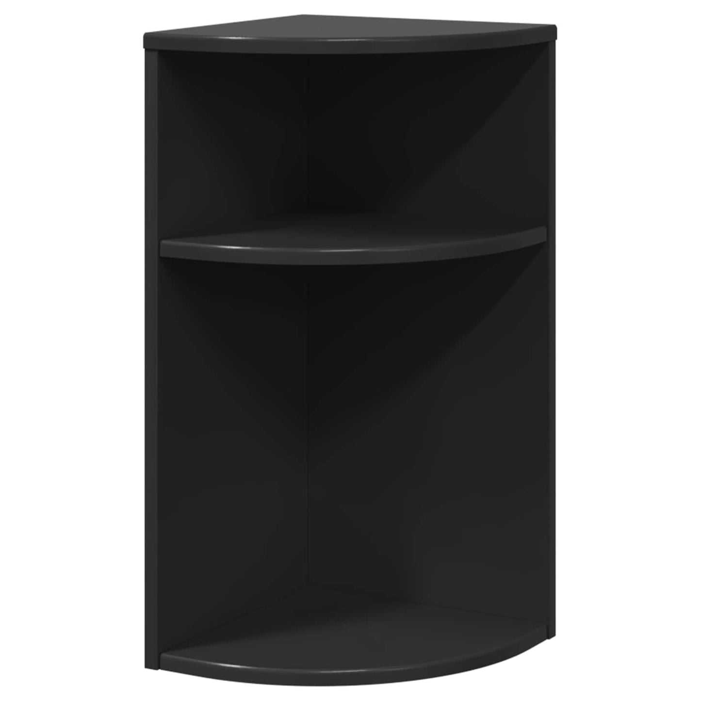 End Table Black 29.6 x 29.6 x 60 cm Engineered Wood