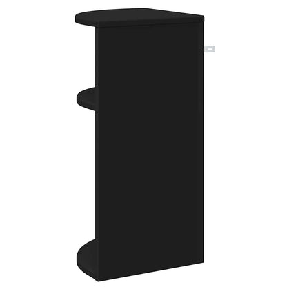 End Table Black 29.6 x 29.6 x 60 cm Engineered Wood