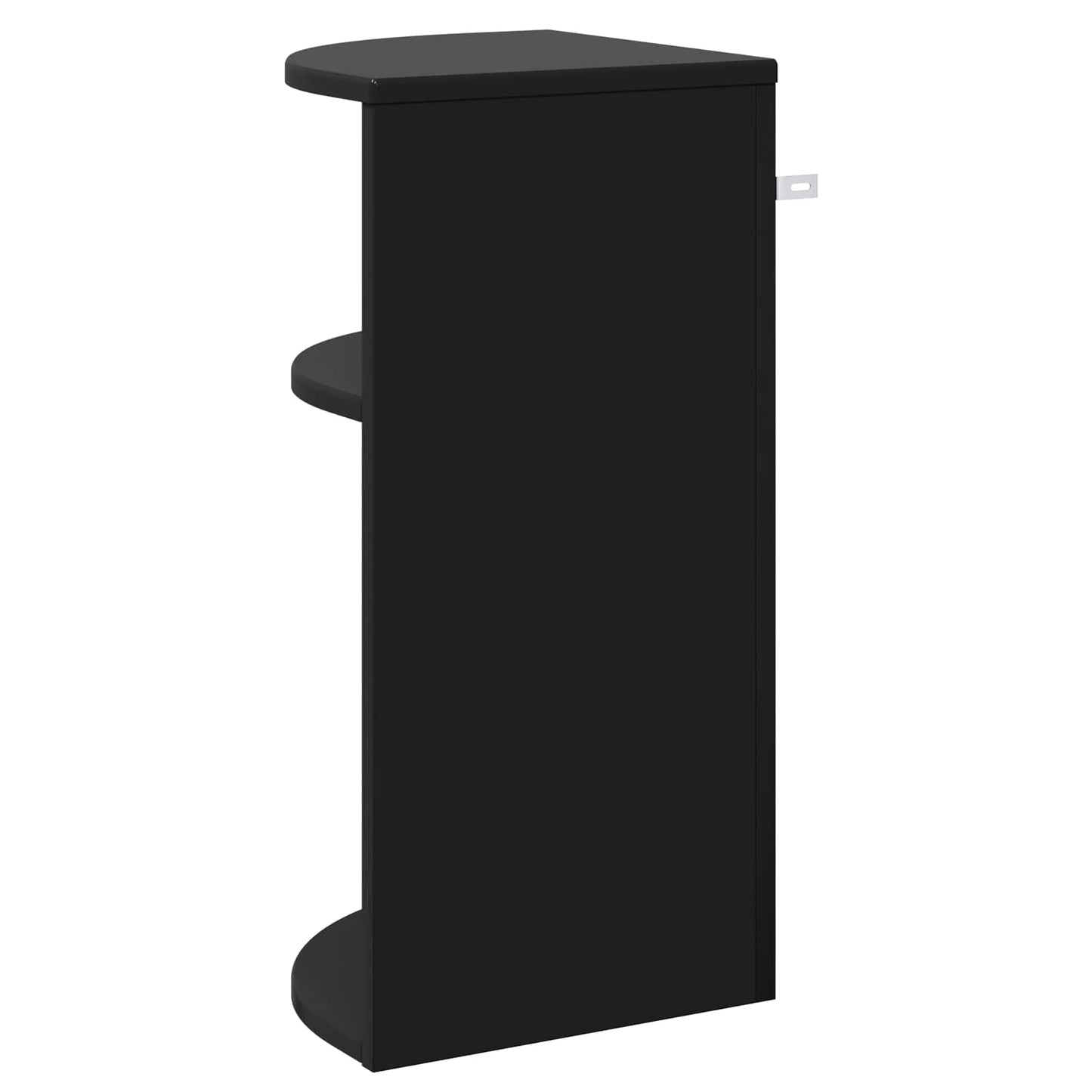 End Table Black 29.6 x 29.6 x 60 cm Engineered Wood