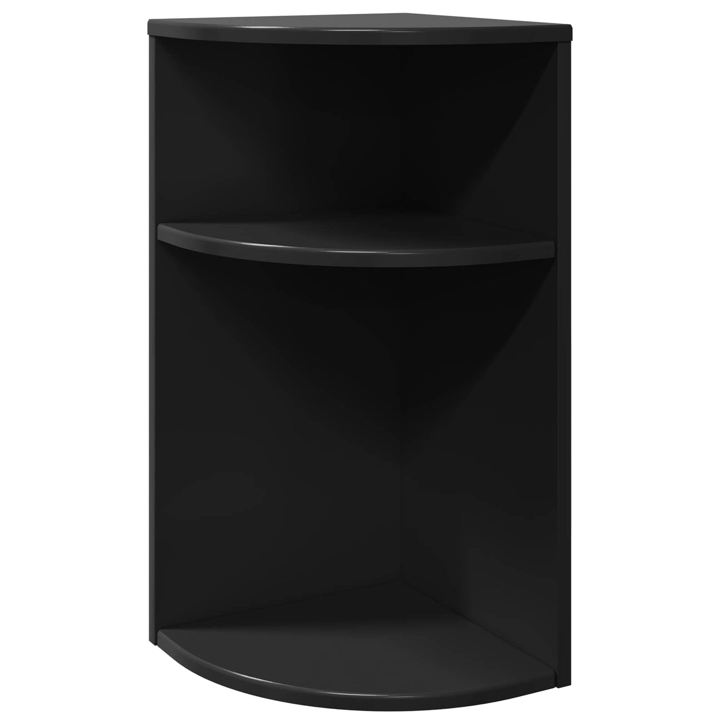 End Table Black 29.6 x 29.6 x 60 cm Engineered Wood