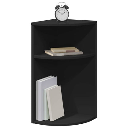 End Table Black 29.6 x 29.6 x 60 cm Engineered Wood