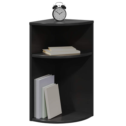 End Table Black 29.6 x 29.6 x 60 cm Engineered Wood
