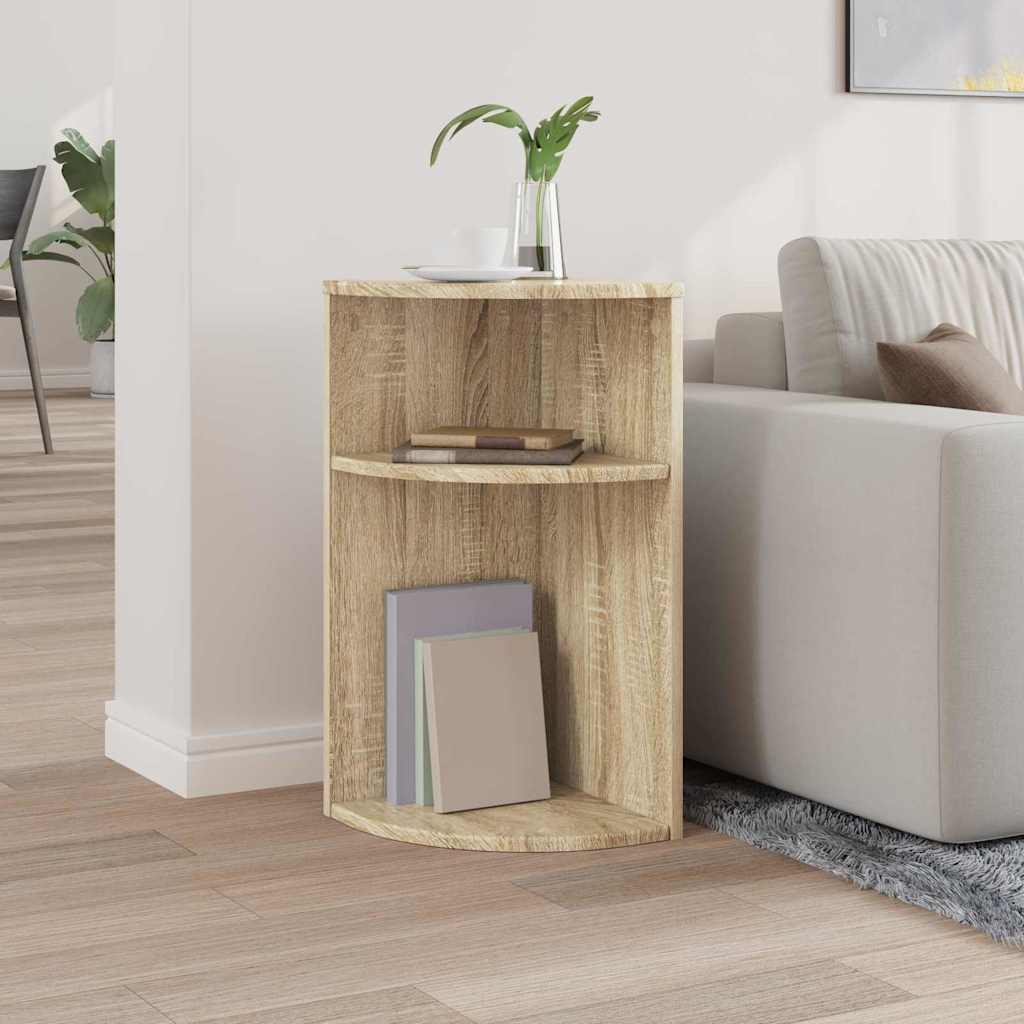 End Table Sonoma Oak 29.6 x 29.6 x 60 cm Engineered Wood